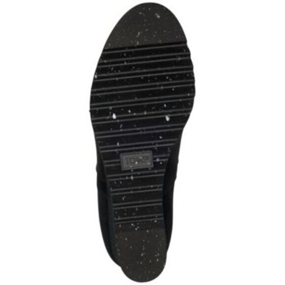 NWT TOMS Womens Black 1 Platform Heel Pull-Tab Maddie Wedge Leather Booties 7 - Picture 4 of 5